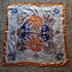 MOSI‎ silky bright print dopamine fashion square scarf